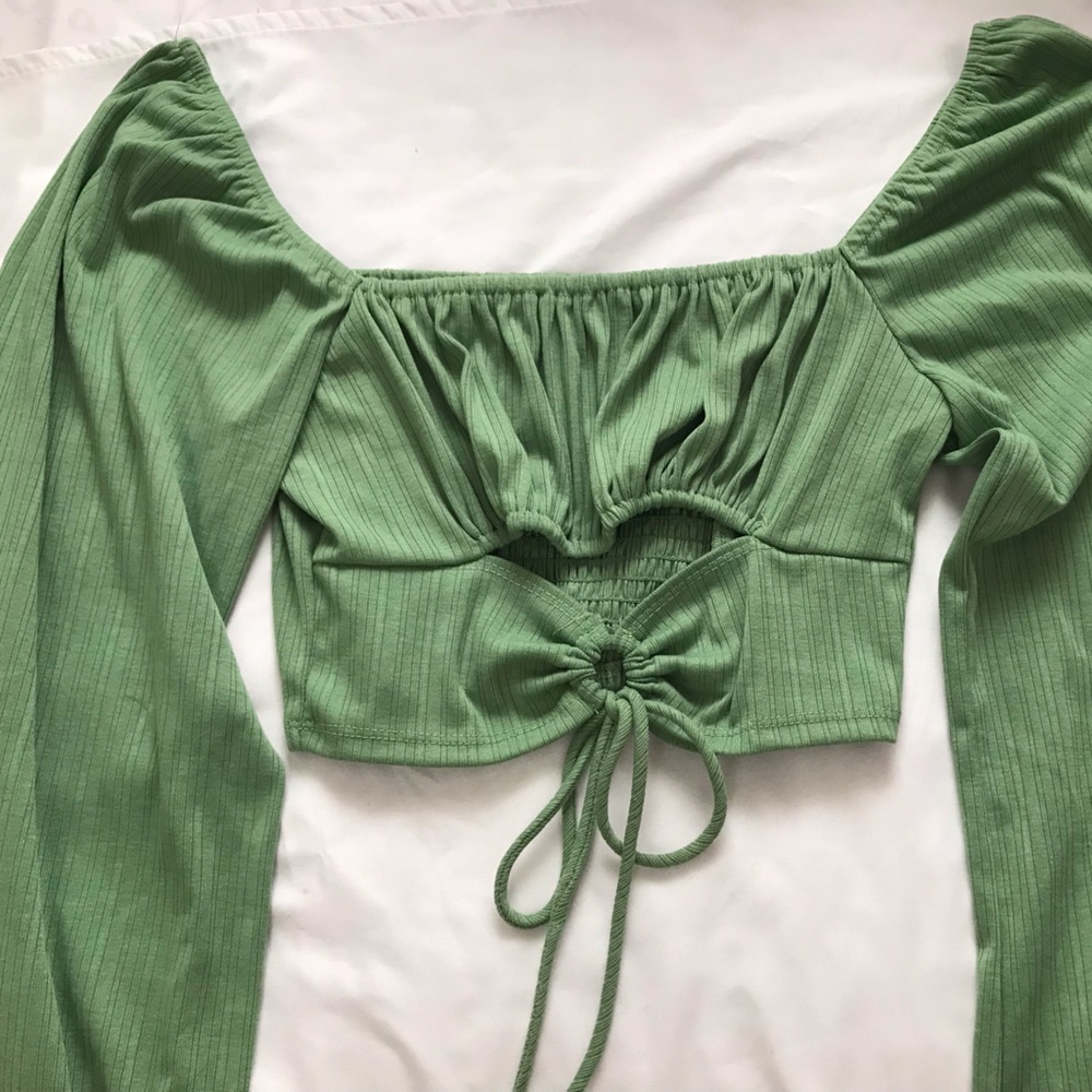 Green dressy top